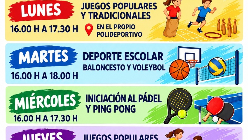 Programación deportiva otoño 2026.