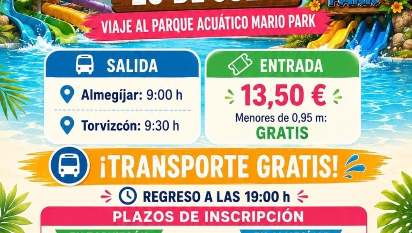 Viaje al parque acuático "Mario Park".