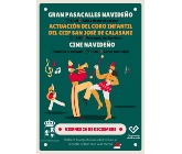 Gran Pasacalles Navideño, y tarde de música y cine.
